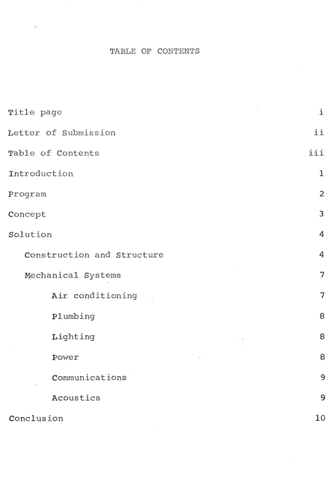 TABLE  OF  CONTENTS