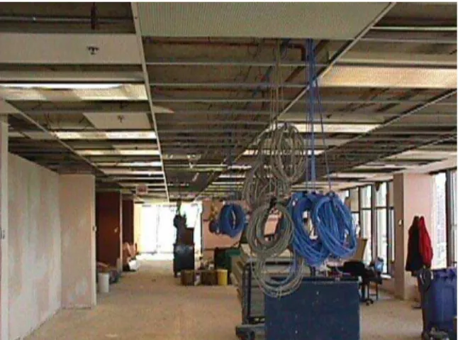 Figure 7. Cable installation in plenum space. 