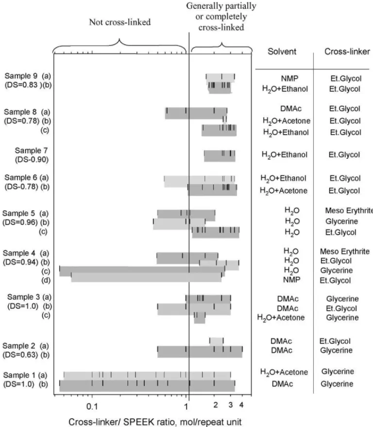 Fig. 1. The preparation formulations of different SPEEK samples.