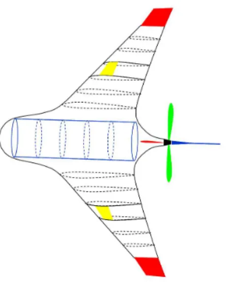 Fig. 8. Conceptual drawing for a laboratory-scale glider.