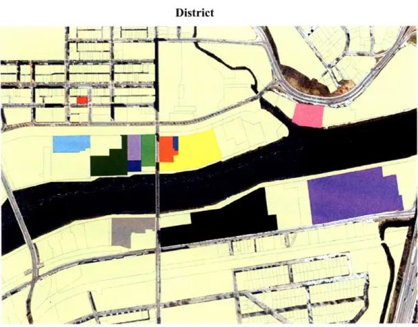 Figure  8: Aerial Parcel  Image:  Recent/ Pipeline Developments,  Lawrence  Mill District