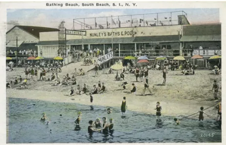 Fig 2.3: Bath House at South Beach. Irma and Paul Milstein Division, The New York Public Library.