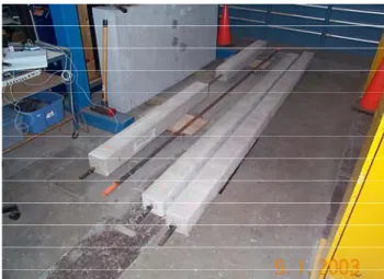 Figure 1.  Laboratory Soil Nails at NRC/IRC 