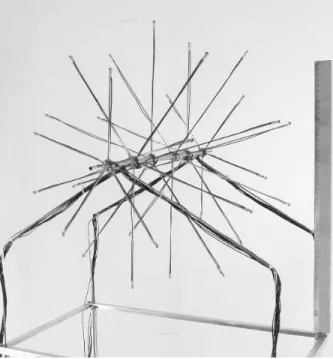 Fig. 8: Photograph of 48 cm geodesic spheri- spheri-cal array with 50 cm ruler.