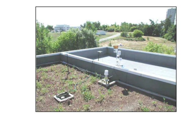 Figure 4.3: The Field Roofing Facility on the NRC campus in Ottawa, June 2001.  