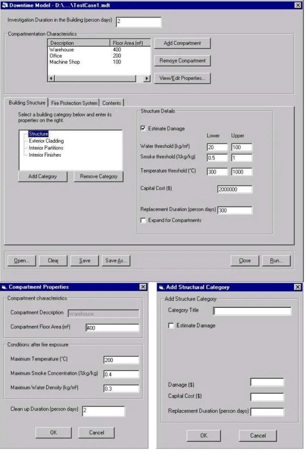 Figure 2  DNTM sample inputs screenshot for business interruption – Case 2 