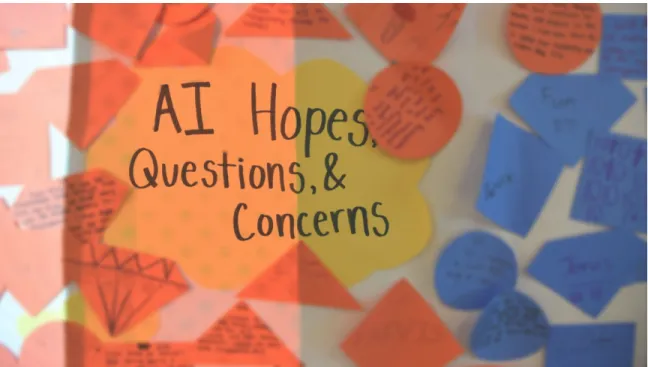 Figure 1-1: A snapshot of a student-composed mural. Students explore what the