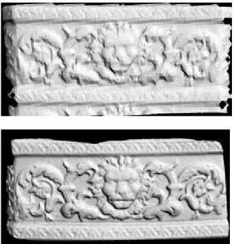 Figure 5: Demonstration of hand-held  acquisition using fast scanning patterns and  real-time 3D tracking