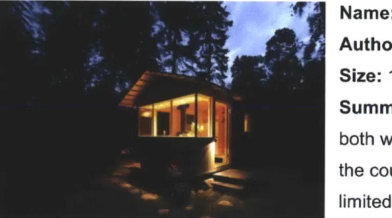 Figure 5 City Cottage. Verstas  Architects  to four people. As  the footprint  of  the structure  is small,  this means  minimal environmental  impact in terms  of construction and  energy consumption.