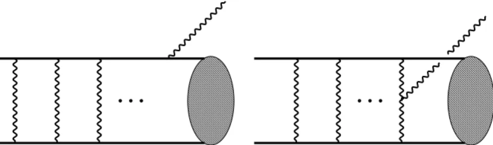 Figure 1. WIMPs exchange a ladder of weak gauge bosons, which gives rise to a non-local potential in the nonrelativistic limit