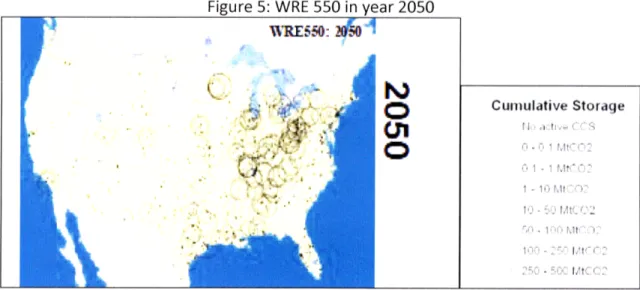 Figure  5:  WRE  550 in year 2050 WRE5O: