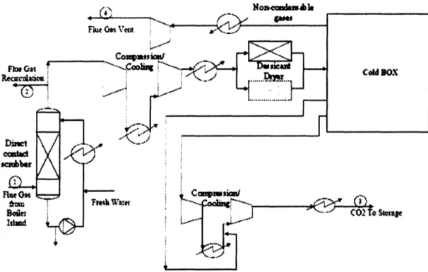 Figure 9.  CO 2 Purification and Compression Plant (Adapted from Mancuso, et al., 2005)