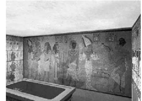 Figure 4 .   For the Tour of Tutankhamun's Tomb a 3D model of the tomb (left) was prepared using 