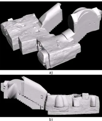 Figure 5. Floor plan generated from an orthographic view of  the 3D model of the Crypt showing its dimensions