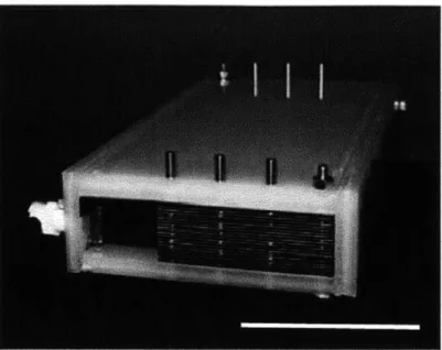 Figure  1-5:  Test  prototype  developed  by  Welgemoed  and  Schutte  [2].  This  is  1 / 4 0 th the  size  of an  actual  stack