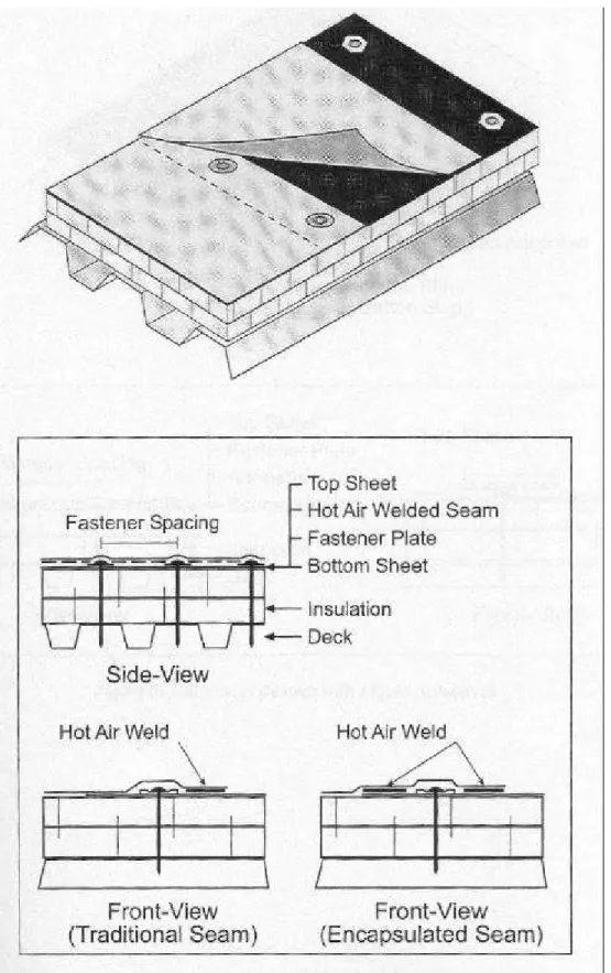 Figure 1. Typical mechanically attached flexible roof
