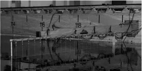 Figure 11. Wave Probe Array in Tank.