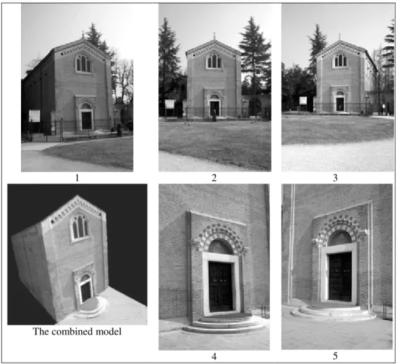 Figure 5: Independent sets of images used to create a complete detailed model (Chapel of the Scrovegni, Padova, Italy)