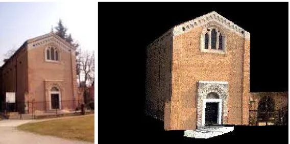 Figure 2: Virtualisation of the outside of the Chapel of the Scrovegni situated in Padova, Italy with photogrammetry