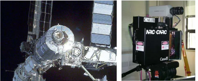 Figure 1: Effect of sun illumination on video images of  the International Space Station