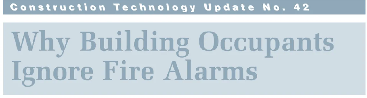 Figure 1. If all occupants heed the fire alarm and move to safety, firefighters can focus on controlling the fire.