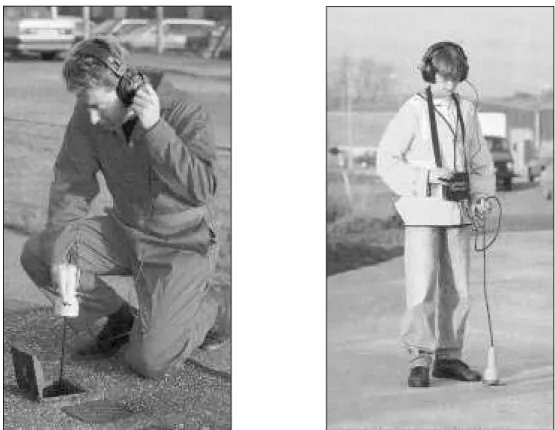 Figure 3. A leak noise correlator is a portable microprocessor-based device that pinpoints leaks automatically.