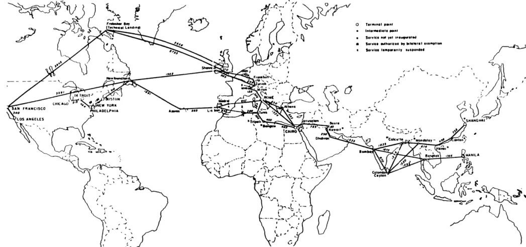 Figure  1.3:  TWA  International  System  by  1951