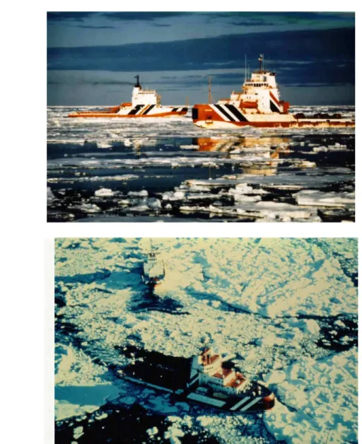 Figure 2.2: CAC 2 icebreakers provided very effective ice management support for the Kulluk