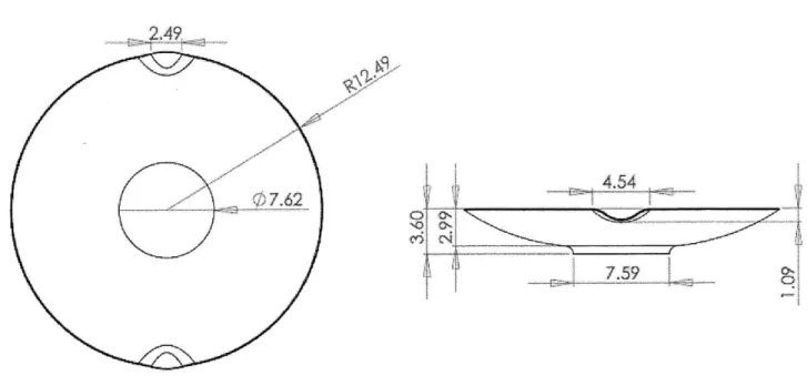 Figure  B-2:  Test  part  plate  engineering  drawing.