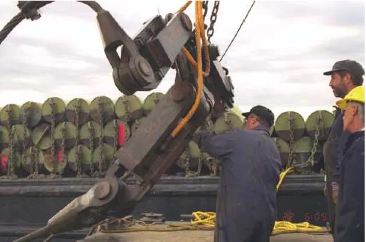 Figure 8.4 Typical load cell deployment at Yamachiche boom 