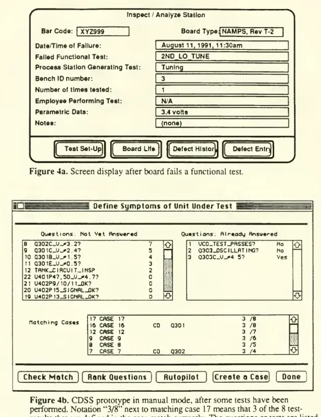 Figure 4: Sample screens from CDSS prototype