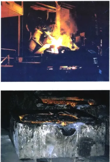 Figure A:  Pouring  molten  metal