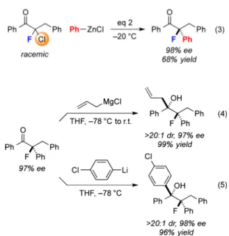 Table 3. Catalytic Asymmetric Synthesis of Tertiary Alkyl Fluorides: Scope with Respect to the Nucleophile a