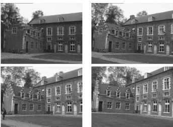 Figure 1: Four images in the castle sequence.