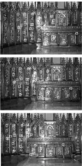 Figure 1: Correspondences automatically found by PVT Should calibration information be available, it can be used to compute the 3D camera positions from these correspondences