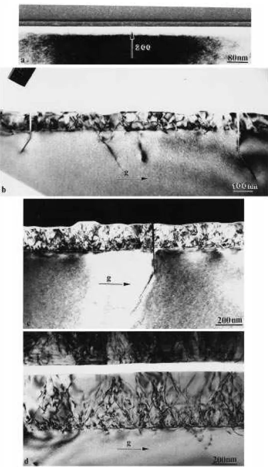 Fig. 5. The change of the structure with the change in layer thickness: (a) h  10 nm , g  200; (b) h  100 nm , g  0 2 2; (c) h  200 nm , g  0 2 2; (d) h  500 nm , g  0 2 2