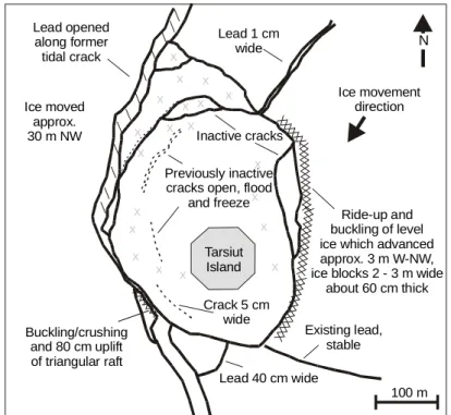 Figure 7 Ice conditions during the April 2-4, 1983 Event.