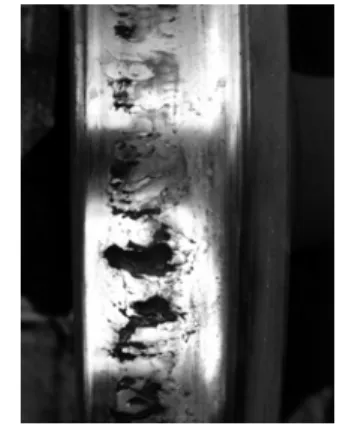 Figure 9:  A fully shelled wheel tread. 