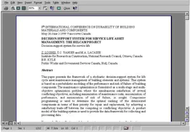 Fig. 3: Full-text, printable and searchable version of the document