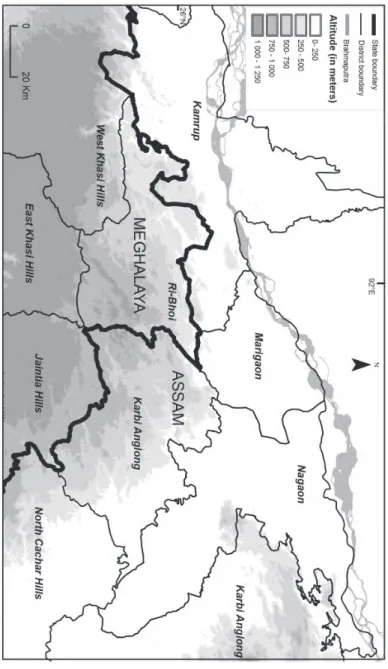 Figure 2-1:  Area of study: administrative boundaries