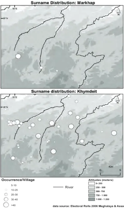 Figure 2-2: Two surnames distributions