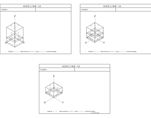 Figure 8       Superlite simulation model - Atrium 1st, 2nd, and 3rd Floors
