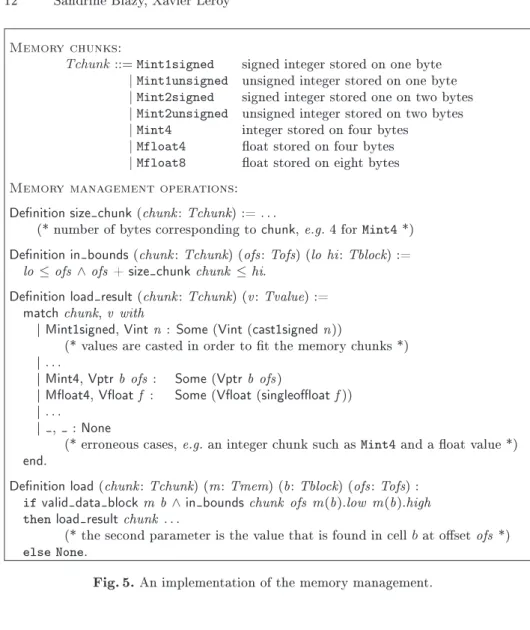Fig. 5. An implementation of the memory management.