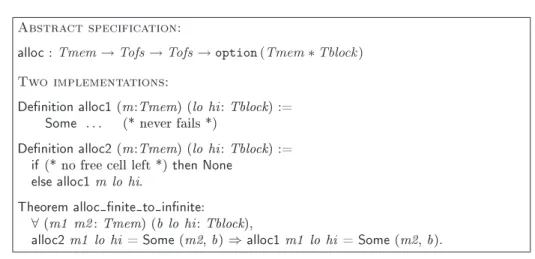 Fig. 8. Reuse of the allocation operation