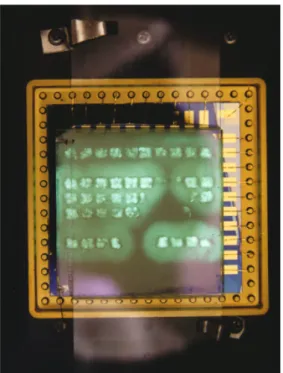 Figure  7:  Anode-side  view  of  the  operating  device. Rows are horizontal, row 1 is on top.