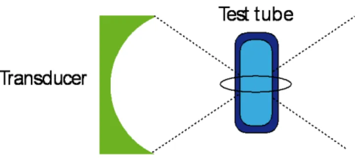 Figure 4 : In-vitro setup with a test tube 