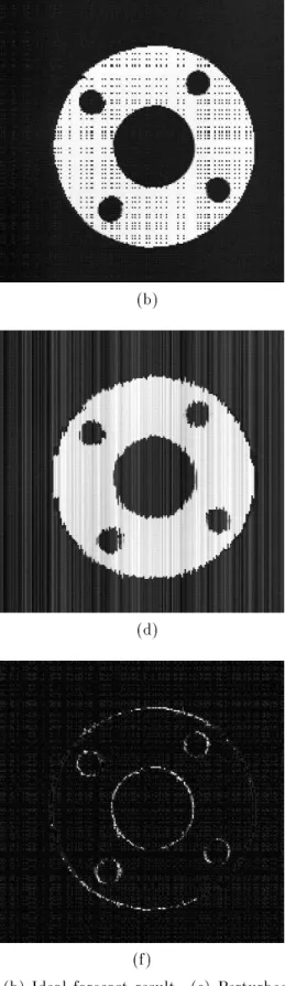 Figure 3. Simulation with translation perturbations. (a) Initial model. (b) Ideal forecast result
