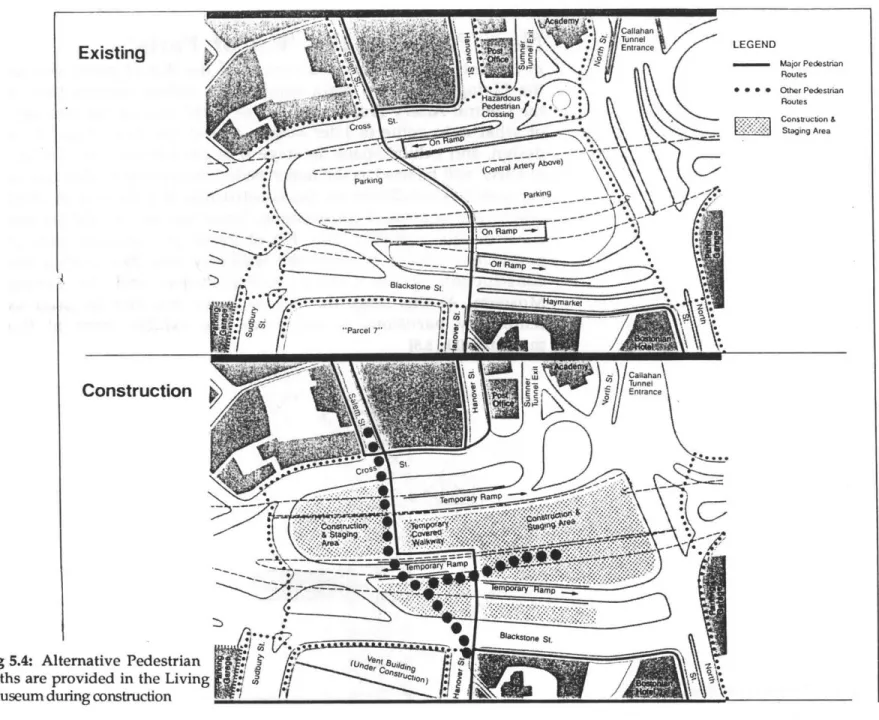 Fig  5.4:  Alternative  Pedestrian paths are  provided  in the  Living