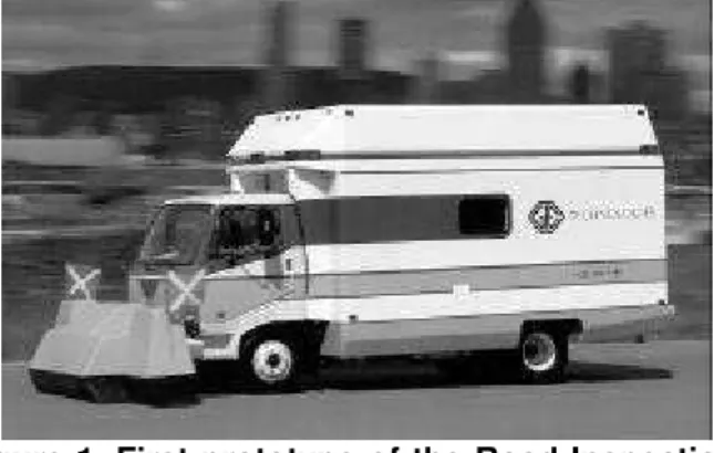 Figure 1 shows the vehicle which has been equipped with six Biris sensors and the necessary data acquisition and processing equipment to extract, at normal highway
