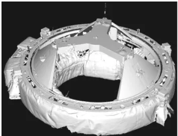 Figure 6. Top view of the ODS with 406 000 polygons, shown with synthetic shading.